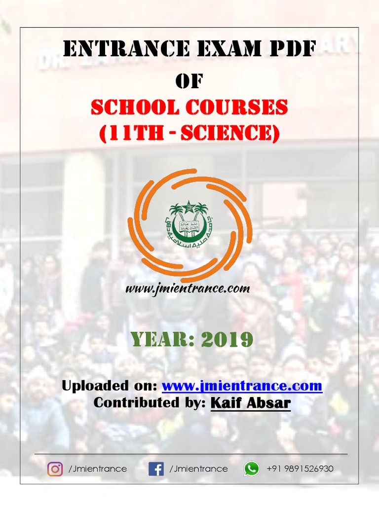 2019 11th Grade Science Exam PDF | PDF