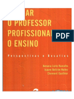 FORMAR O PROFESSOR  PROFISSIONALIZAR O ENSINO, RAMALHO, GUATHIER E