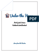Under The Home: First Grade Science Notebook Work Printout
