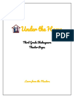 Under The Home: Third Grade Shakespeare Theater Pages