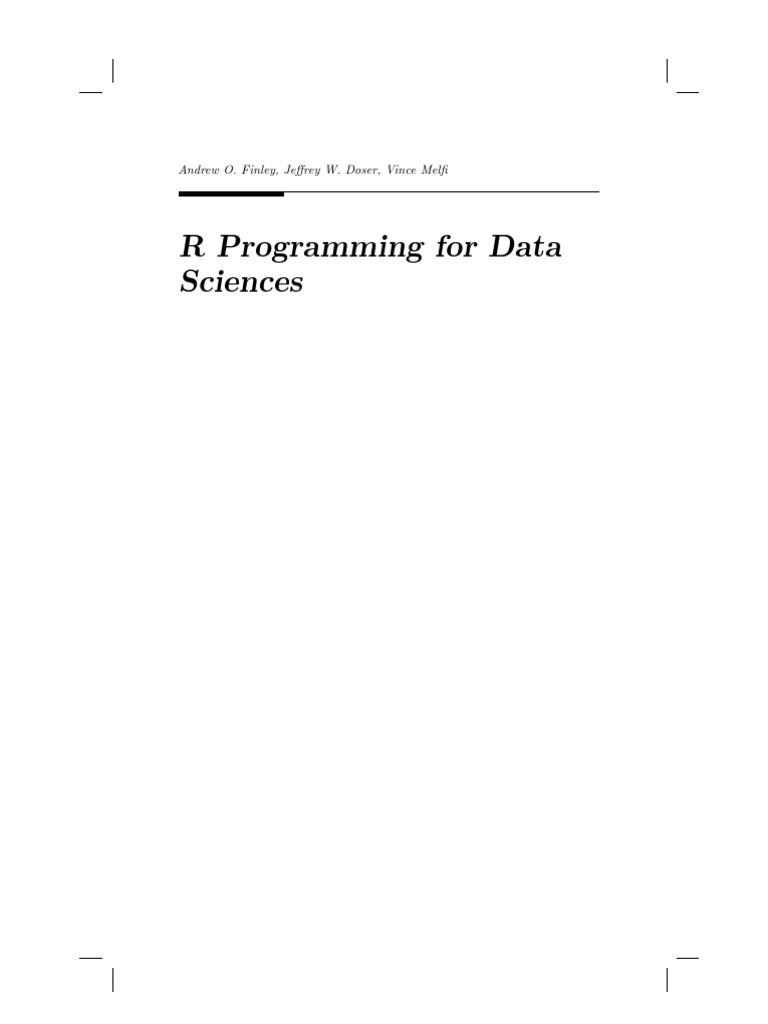R Programming For Data Science | PDF | Microsoft Windows | Command Line ...