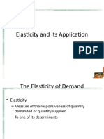 Elasticity and Its Application