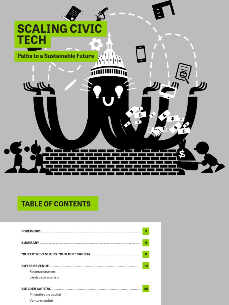 Paths to Sustainable Civic Tech | PDF | Startup Company | Small ...