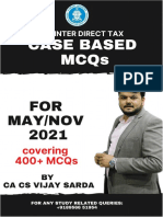 CA INTER Direct Tax CASE BASED MCQs For MAY & NOV 21 by CA CS Vijay