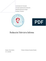 Aspectos funcionales de la redacción periodística televisiva