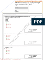 SSC JE Civil Question Paper 23 March 2021 2nd Shift With Answer