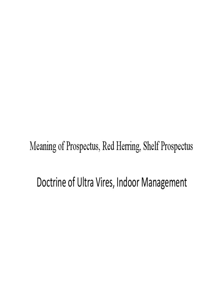 Prospectus, Redd Herring, Shelf PDF Prospectus (Finance) Initial
