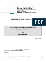 IsiZulu FAL P1 May-June 2017 Memo