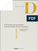 (Filosofía y Derecho) Claudio Luzzati - El Principio de Autoridad y La Autoridad de Los Principios-Marcial Pons (2013)