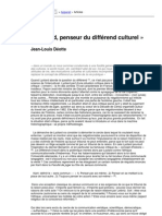 Lyotard, Penseur Du Différend Culturel