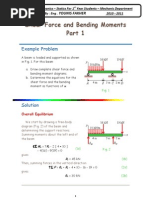 Shear Force and Bending Momentss