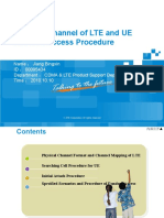 Physical Channel of LTE and UE Random Access Procedure