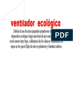 Ventilador Ecológico