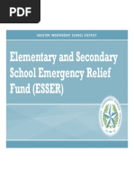 HISD Presentation Copy of Elementary and Secondary School Emergency Relief Fund