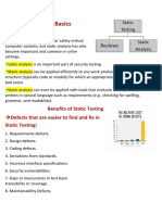 3.1 Static Testing Basics: Reviews