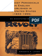 Anarchist Periodicals in English Published in The United States (1833-1955)