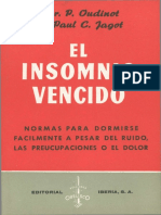 El Insomnio Vencido Por El Dr. P. Oudinot y Paul C. Jagot