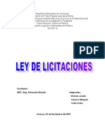 823295 Trabajo Sobre La Ley de Licitaciones Equipo Orlando Yolymar y Yadira