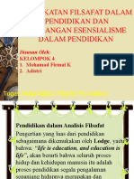 Pendekatan Filsafat Dalam Pendidikan Dan