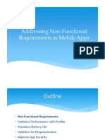 Week Eleven Addressing Non-Functional Requirements in Mobile Apps