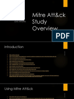 Mitre Att&Ck Study Overview