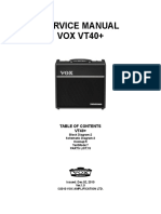 Service Manual Vox Vt40+: Block Diagram:2 Schematic Diagram:3 Hookup:5 Testmode:7 Parts List:15