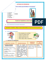 DIA 5 SESION DE APRENDIZAJE Cuando Nos Respetamos, Somos Mejores