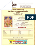 Guru Poornima Sri Sathyanarayana Puja