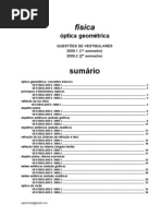 Física - Optica Questões de Vestibular 2009