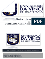 5. Guía de Estudios Derecho Administrativo. .
