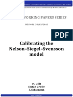 Calibrating The Nelson-Siegel-Svensson Model: Comisef Working Papers Series