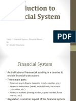 Topic 1 Financial System, Financial Assets by Dr. Amrita Chaurasia