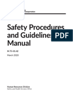 Safety Procedures and Guidelines Manual: March 2020