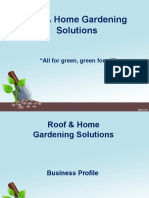 Roof & Home Gardening Solutions: "All For Green, Green For All"