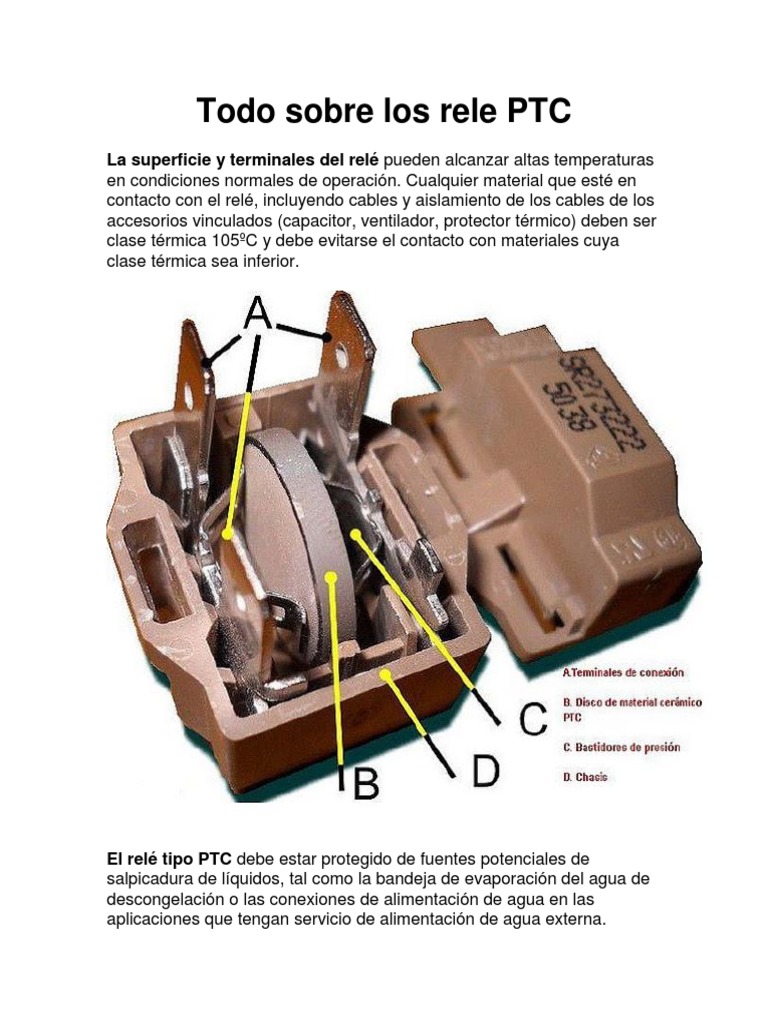 Todo Sobre PTC | PDF | Relé | Resistencia Eléctrica y Conductancia