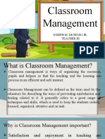 Classroom Management by Sir Joseph