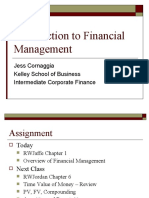 Introduction To Financial Management: Jess Cornaggia Kelley School of Business Intermediate Corporate Finance