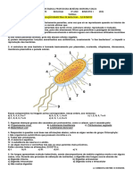 3º Ano AVALIAÇÃO BIMESTRAL DE BIOLOGIA Bimestre I