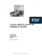 Legal Regulation of Foreign Trade