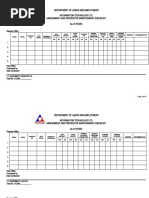 Department of Labor and Employment Information Technology (It) Assessment and Preventive Maintenance Checklist As of (YEAR)