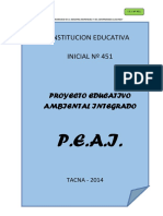 P.E.A.I. Institucion Educativa Inicial #451 Proyecto Educativo Ambiental Integrado I.E.I. #451