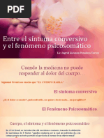 entre el síntoma conversivo y el fenómeno psicosomático
