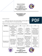 Performance Task Mathematics 9 Quarter 4