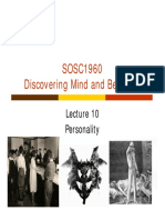 SOSC1960 Discovering Mind and Behavior: Personality