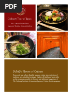 Culinary Tour of Japan Schedule