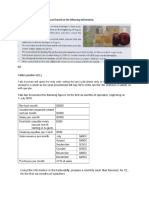 Q1. Construct A Cash Flow Forecast Based On The Following Information