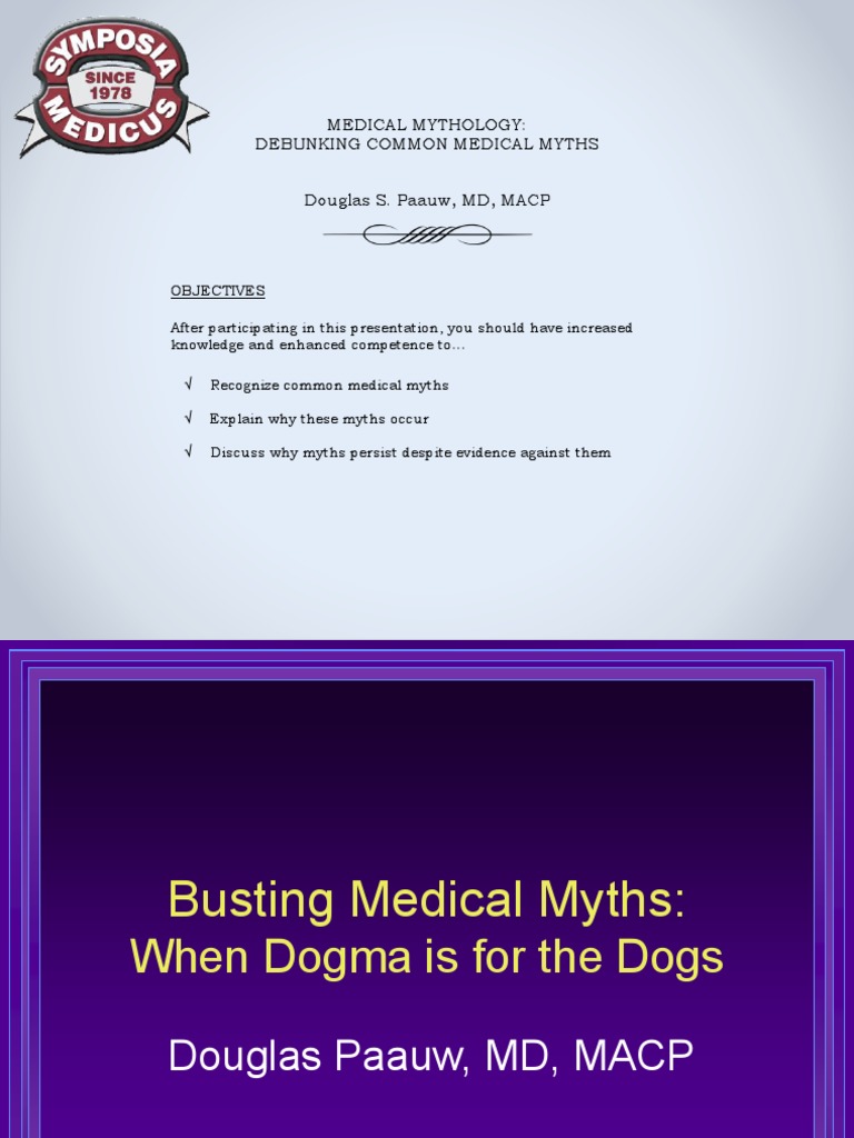 1519 112 1 Medical Mythology Debunking Common Medical Myths PDF