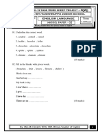 Underline the correct word in English worksheet