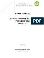 Cho Lying-In Standard Operating Procedures Manual