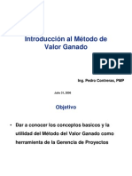 2006 - Introduccion al metodo del valor ganado - Pedro Contreras
